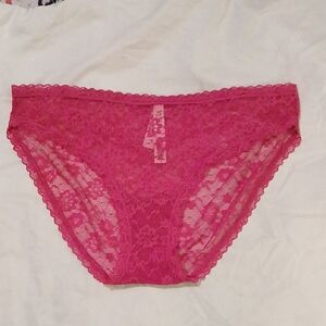 Victoria's Secret Lace Panty - Fuchsia